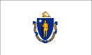 Massachusetts map logo - Massachusetts state flag